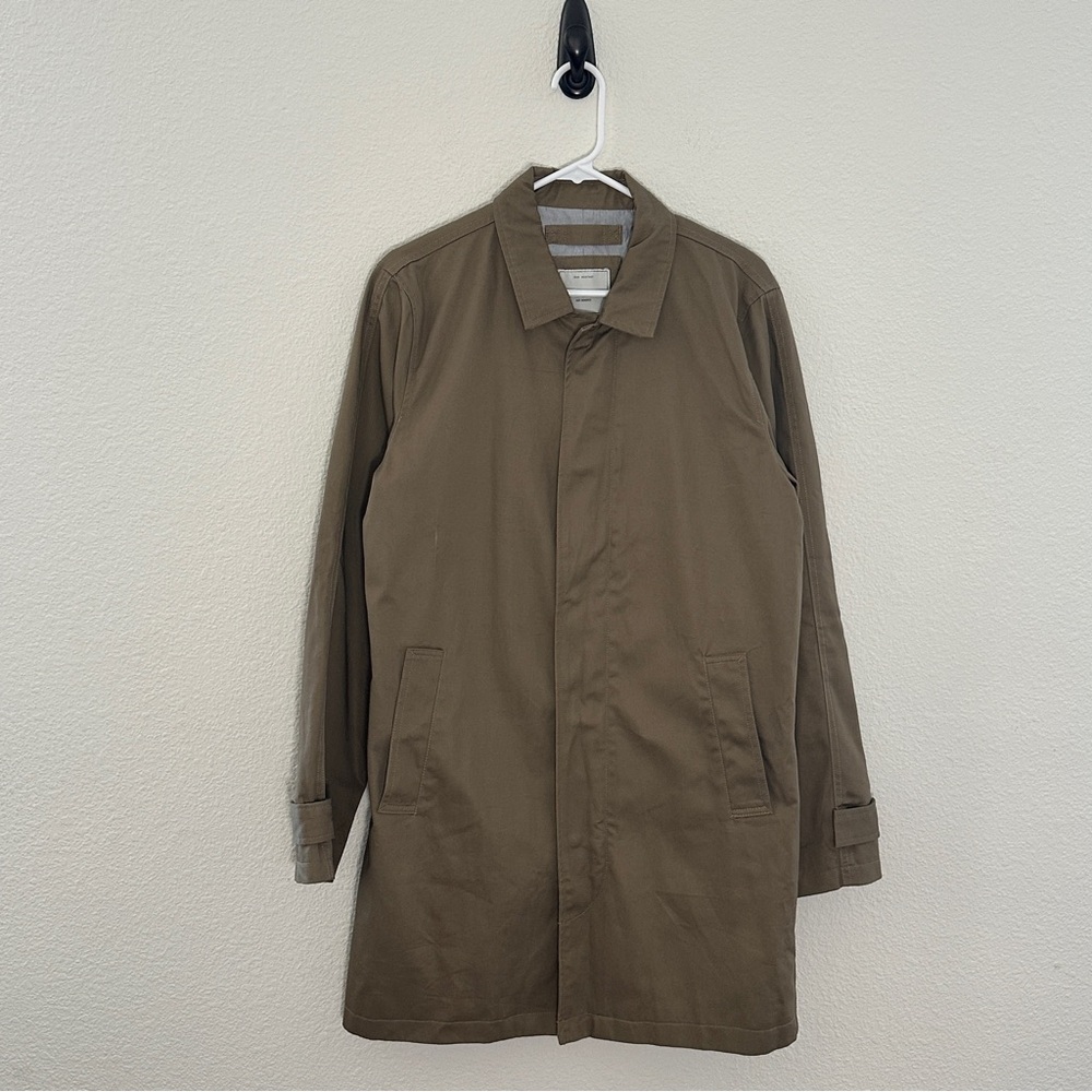 Only & Sons Khaki Coat - Quiet Luxury Minimalist Preppy Classic GQ -‎ L